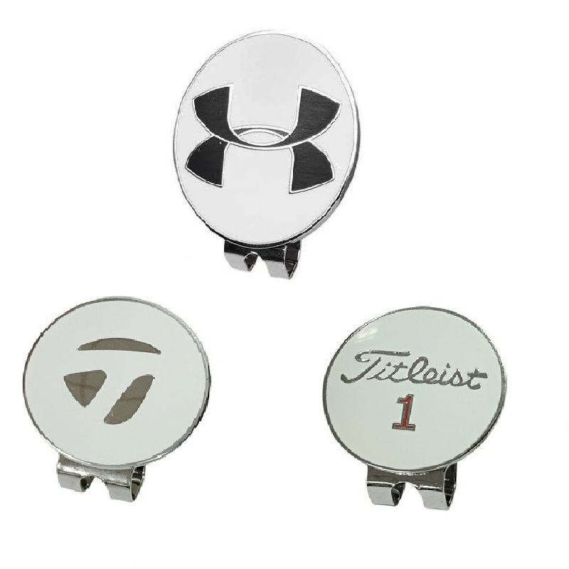 Mác bóng golf ball clip Marker mũ đánh dấu vị trí kẹp nam châm từ tính loại đẹp MB012