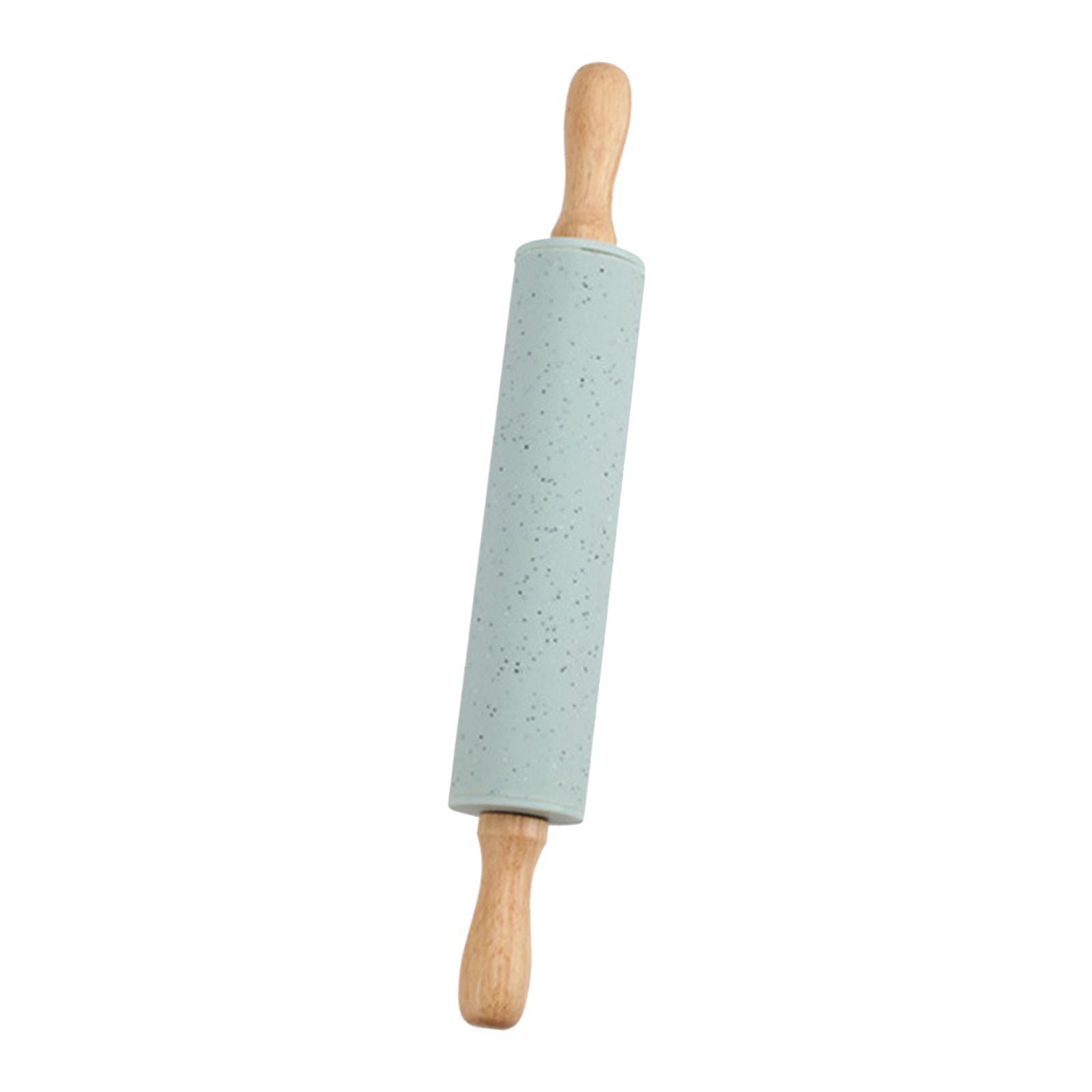 Wooden Rolling Pin for Baking Roller with Handles Handheld Easy Cleaning Roller Baking Tool for The Pastry Pizza Pie Kitchen Gadgets