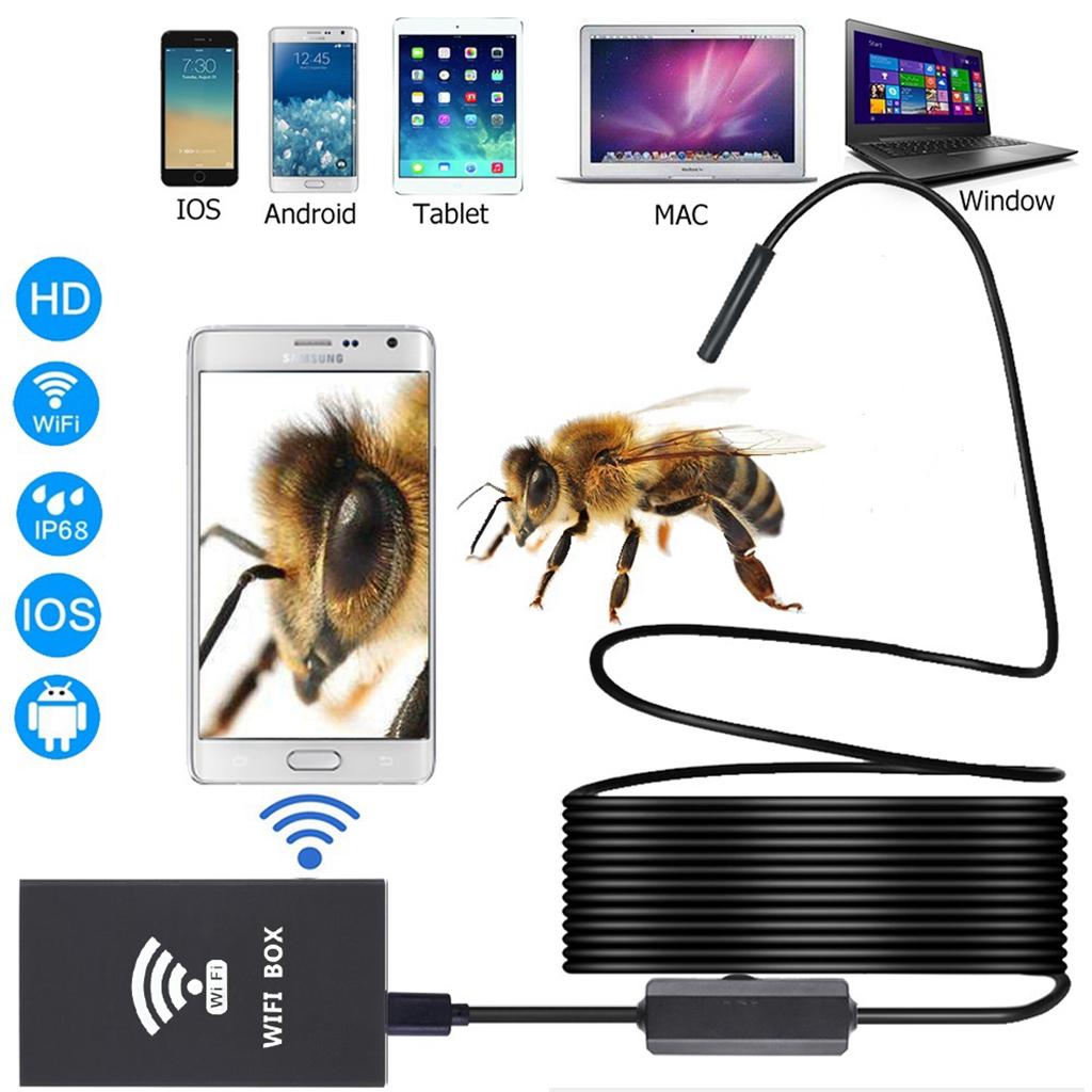 5.5mm USB Inspection Camera HD 1200P IP67 Rigid Tube Wireless Wifi Borescope