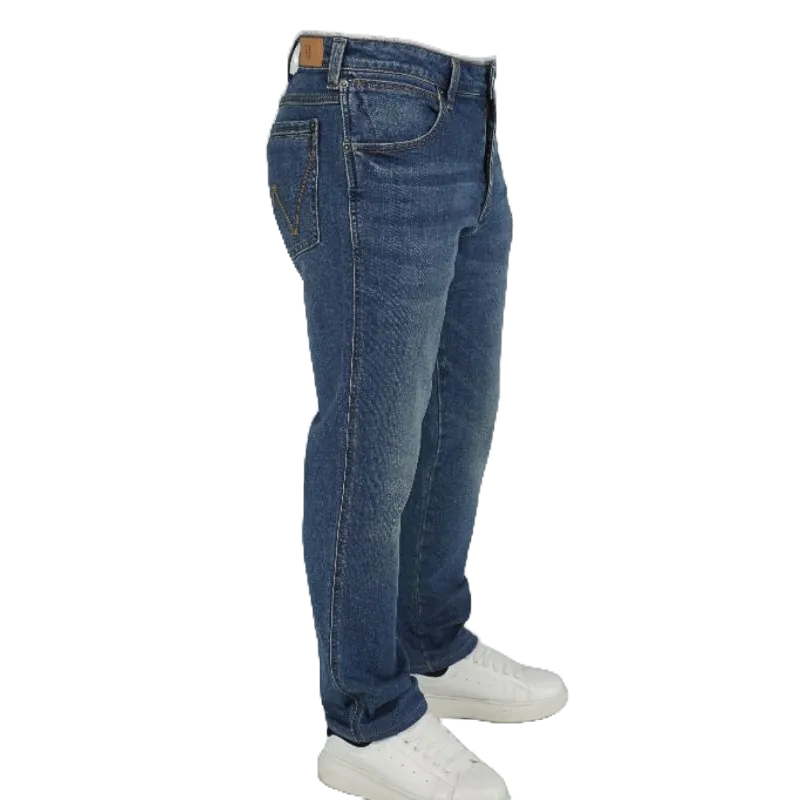 Quần Jean slim straight Q2NAVY, quần bò nam co dãn 4 chiều, ống đứng phong cách Hàn Quốc - thương hiệu Samma Jeans