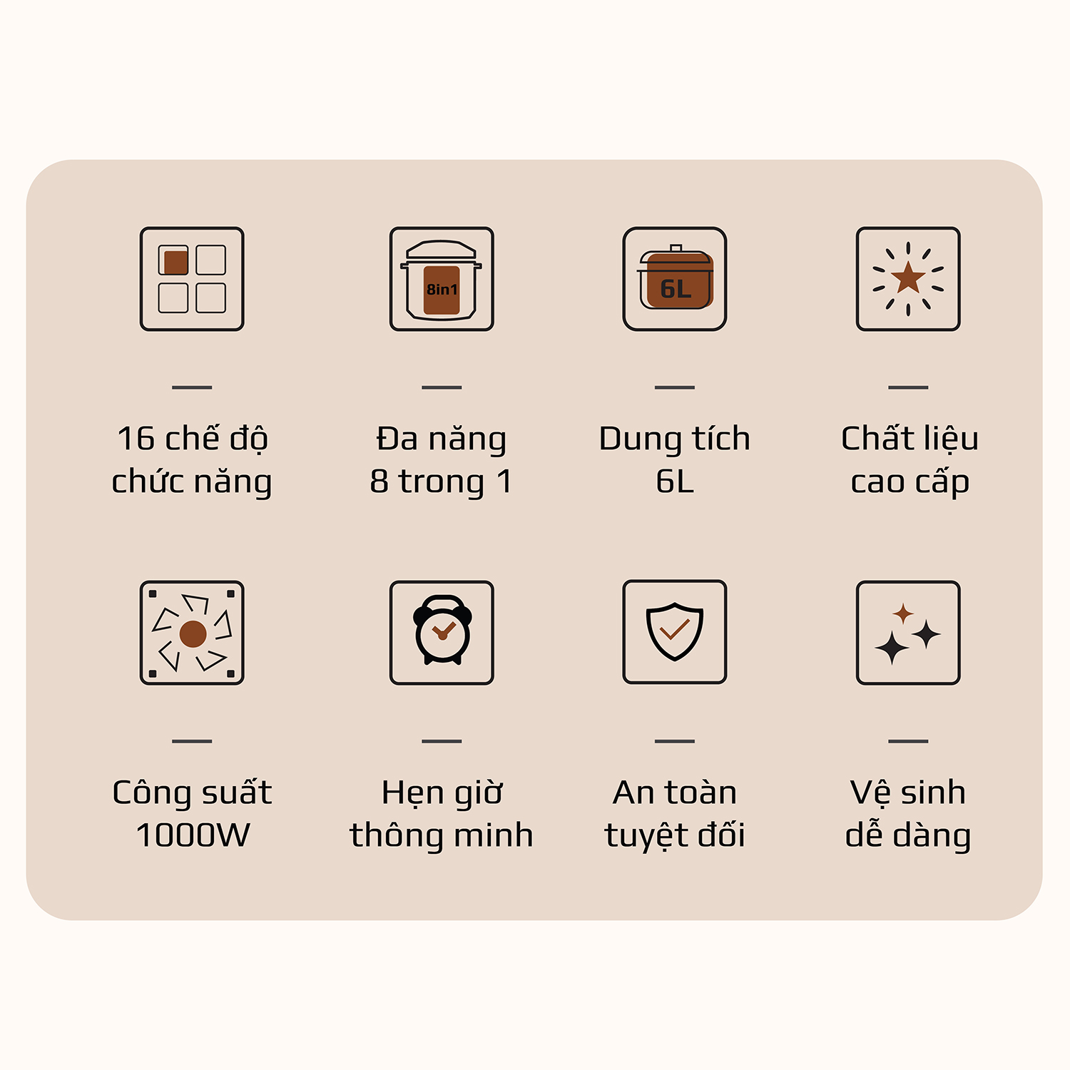 Nồi Áp Suất Điện Đa Năng OLIVO PC60 16 Chức Năng - Dung Tích 6L - Công Suất 1000W - Thương Hiệu Mỹ