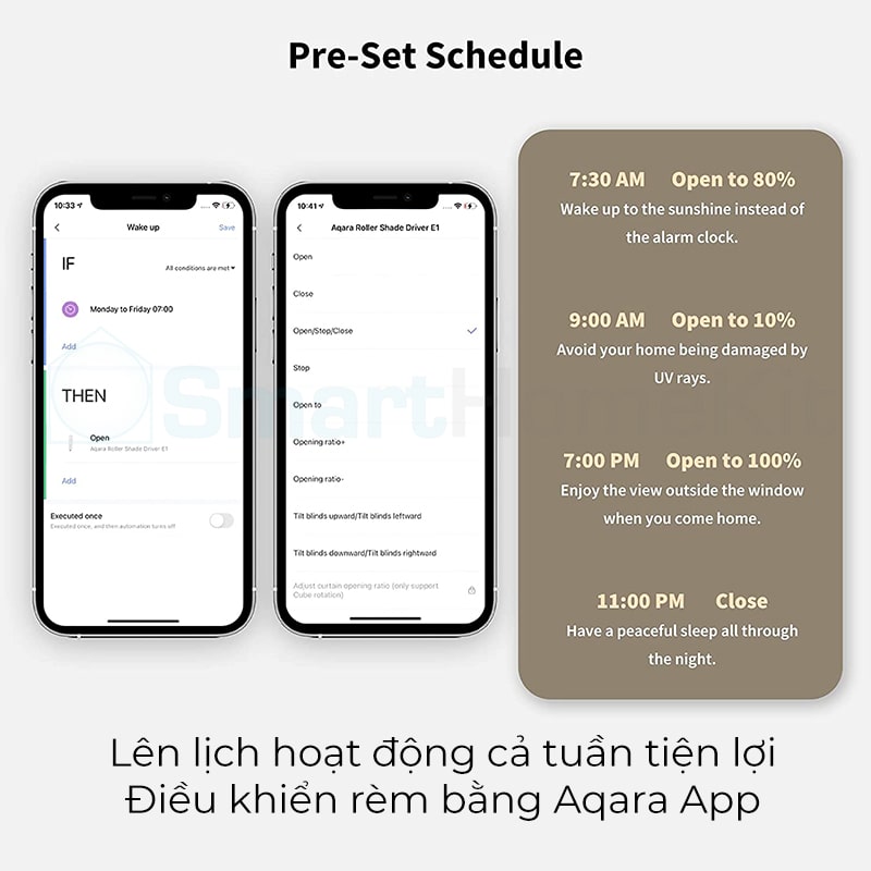 [Quốc Tế] Bộ điều khiển rèm tự động Aqara Roller Shade Driver E1 Zigbee - Hàng Chính Hãng