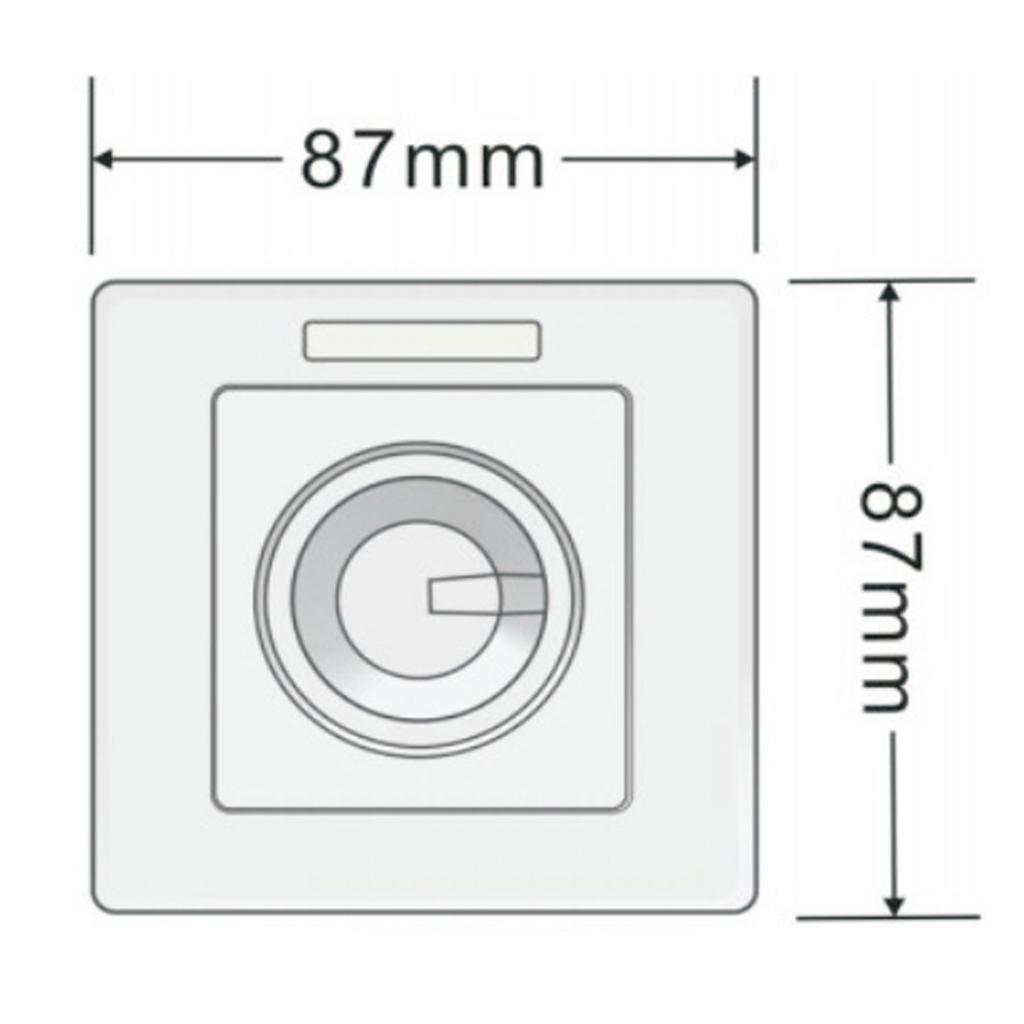 Memory Delay Knob Type Stepless Dimmer Switch - Remote Control-White