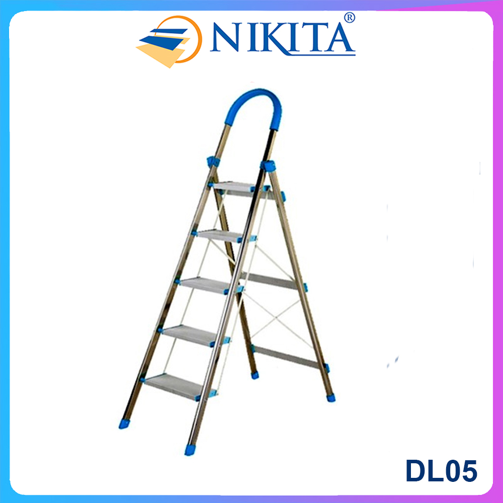 Thang nhôm ghế bậc lớn Nikita NKT-DL05