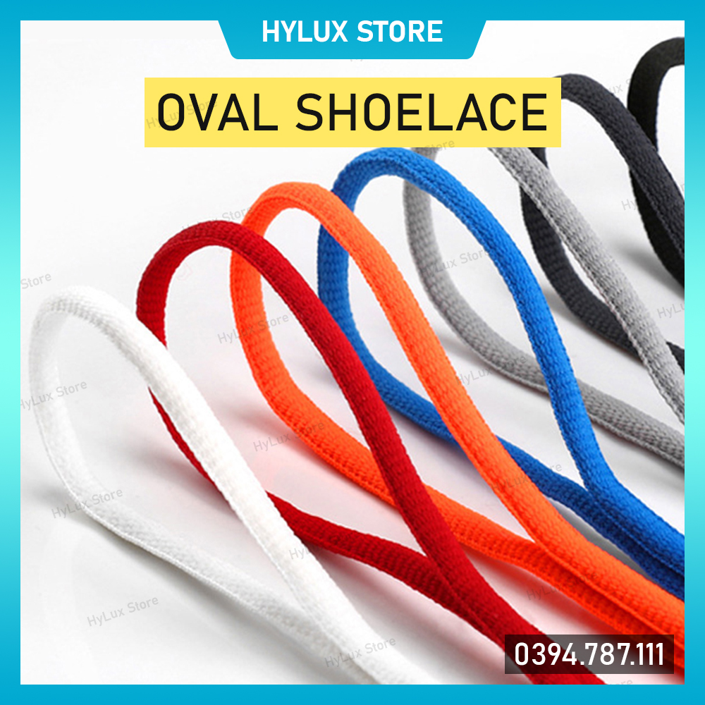 Dây giày Oval 6mm cho giày chạy bộ, giày bóng rổ - Dây giày thể thao