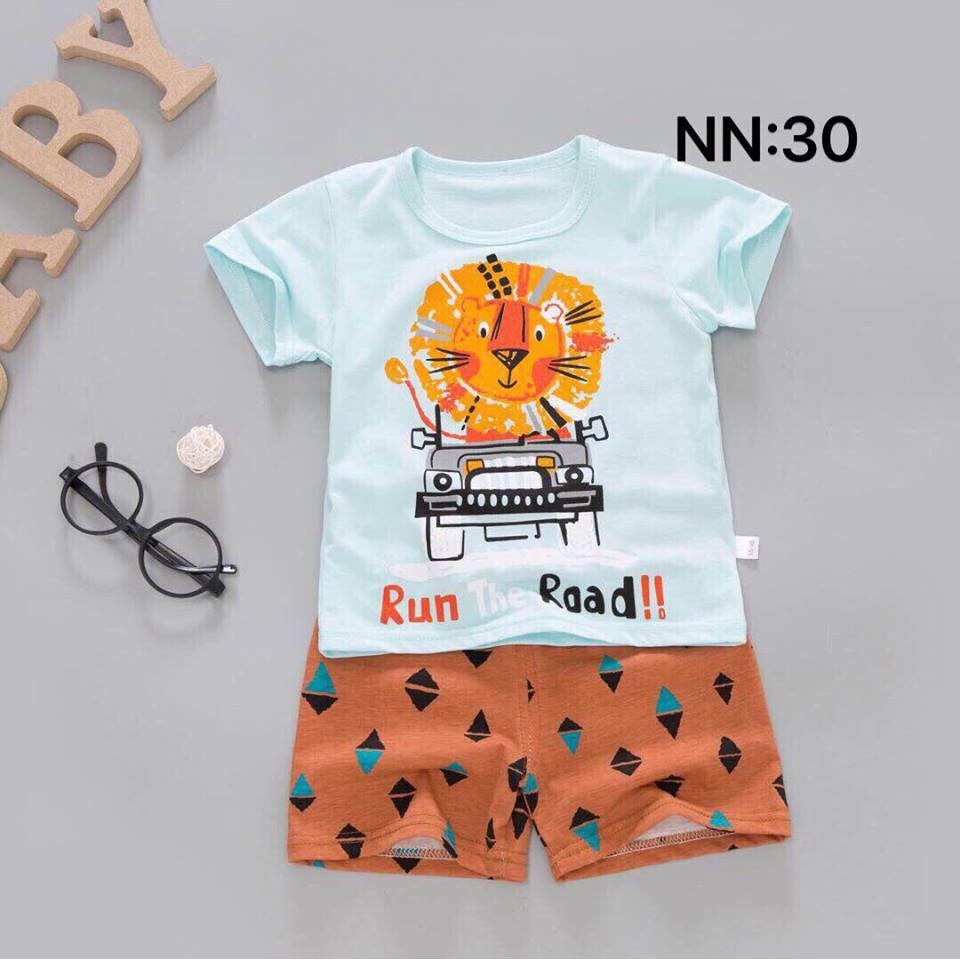 Bộ cotton thun bé trai bé gái xuất Hàn size 90-140, mua hàng inb mình mẫu và size nha