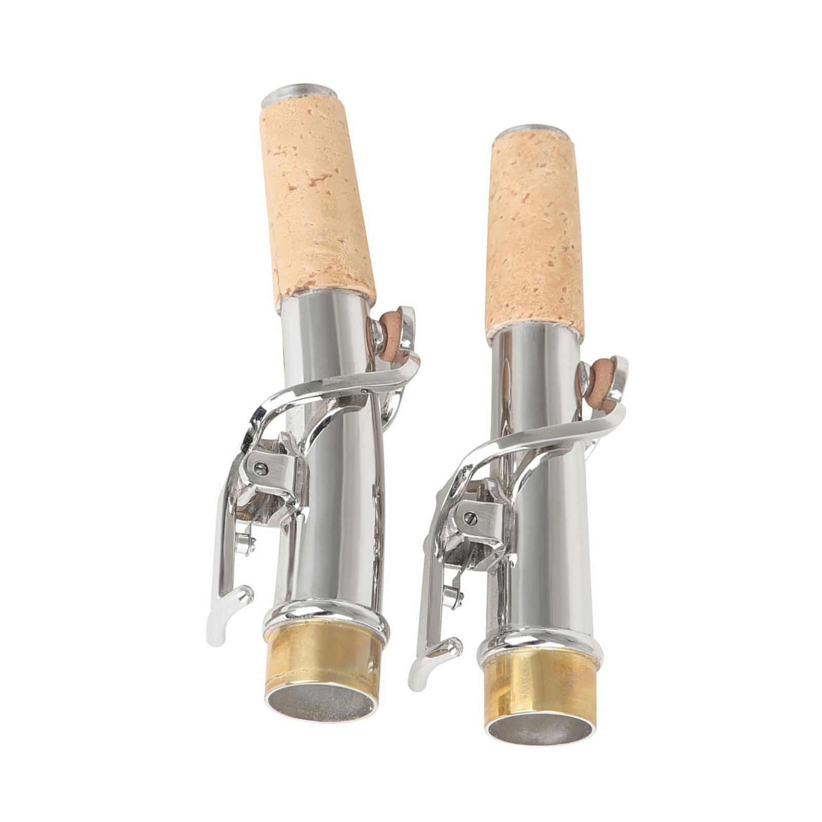 2x Saxophone Neck Elbow Bend Neck Replacement Straight Neck Sturdy for Parts