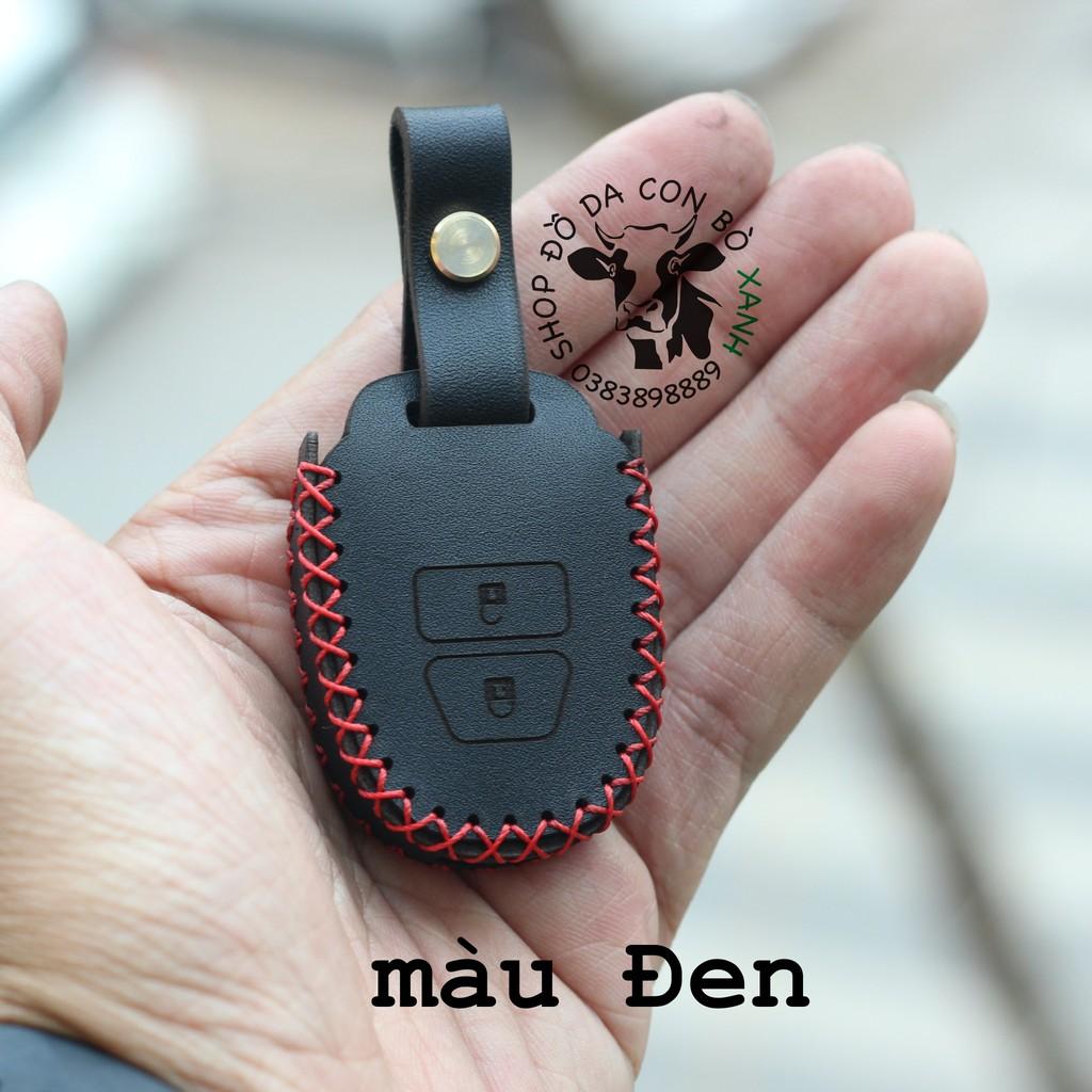 Bao da dành cho Chìa Khoá Toyota Vios, Yaris 2015 Handmade Da Thật 003