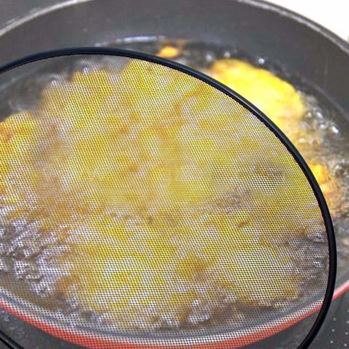 Bộ 2 nắp vung lưới chống văng dầu mỡ