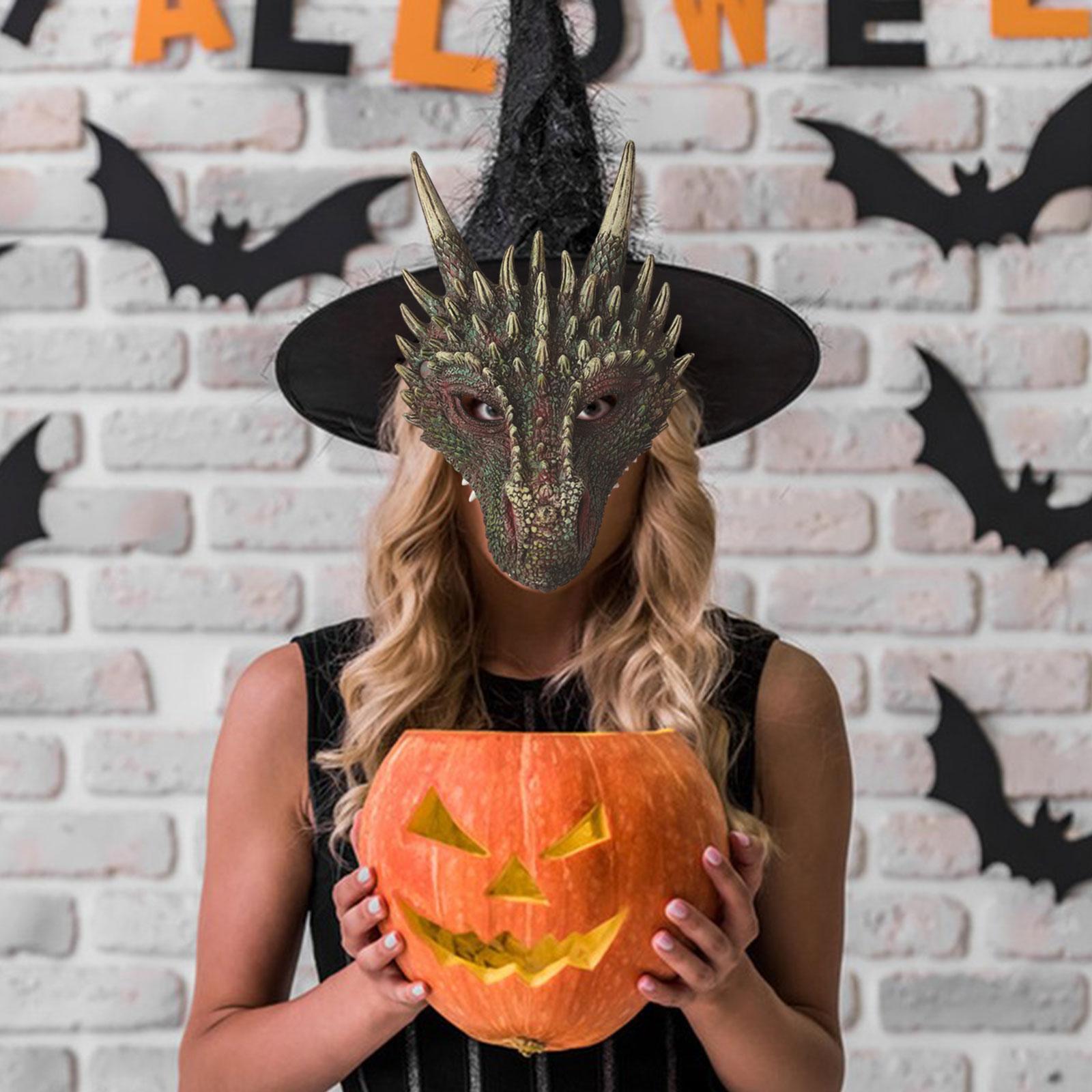 Dragon Head , Full Face , Cosplay Animal Halloween Masquerade for Party Favor Carnival Masquerade