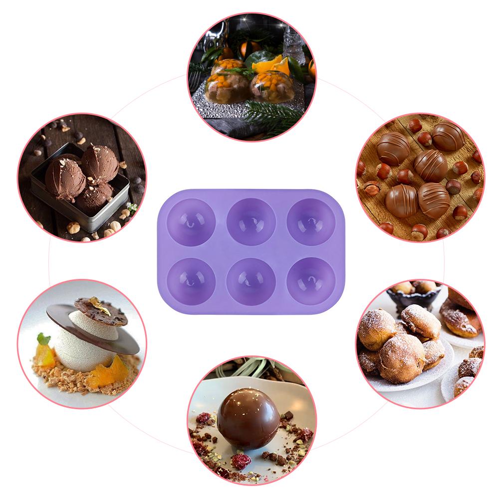 Khuôn Làm Bánh Silicone 6 Hình Dạng