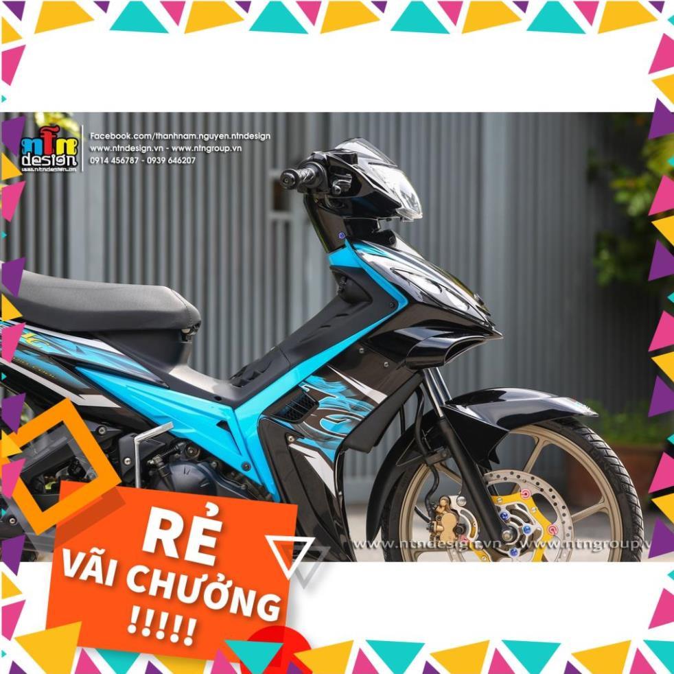 Tem Rời Exciter 2009 Mẫu Đen Xanh Ngọc Chữ LC