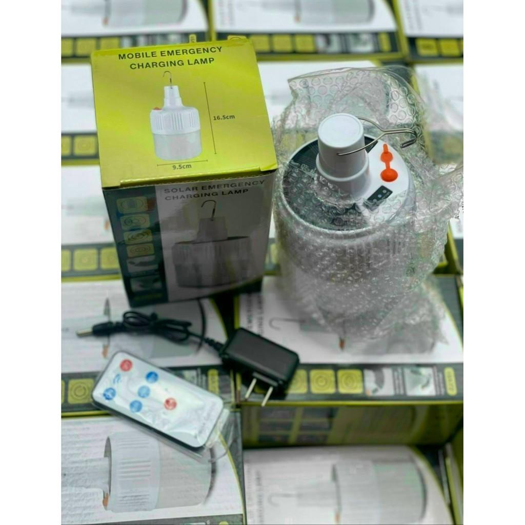 Bóng Đèn Tích Điện Loại 100w có Điều Khiển từ Xa, Củ Sạc Kèm Theo