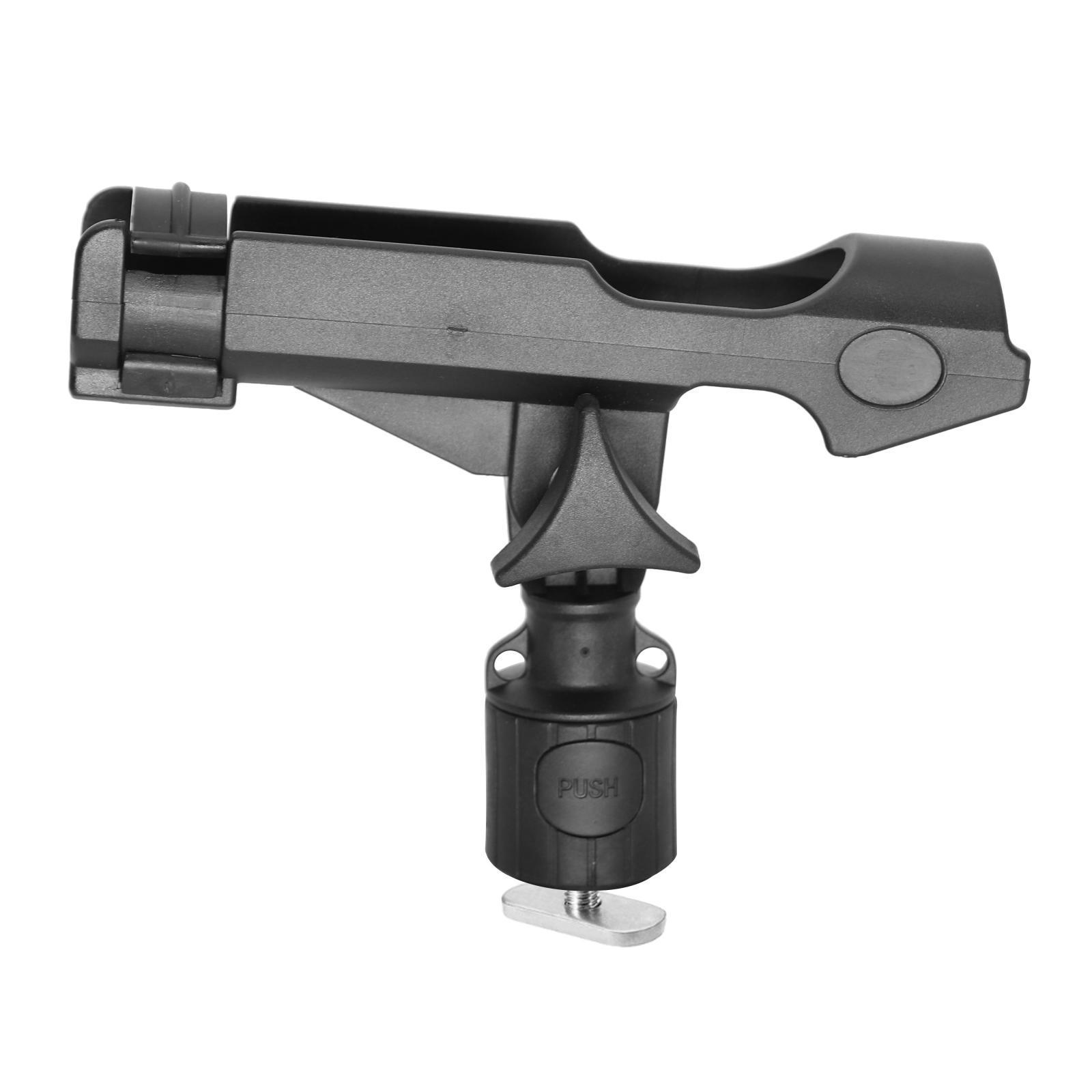 Fishing Rod Holder Adjustable Rotatable Side Rail Mount Kayak Boat Mounting with Screws