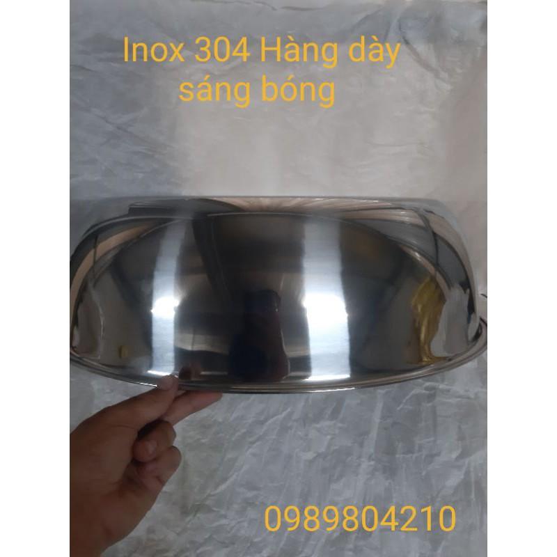 (Video SP)Chậu inox 304 thau inox 304  size 60, 64 cm,thau inox to dày inox 304