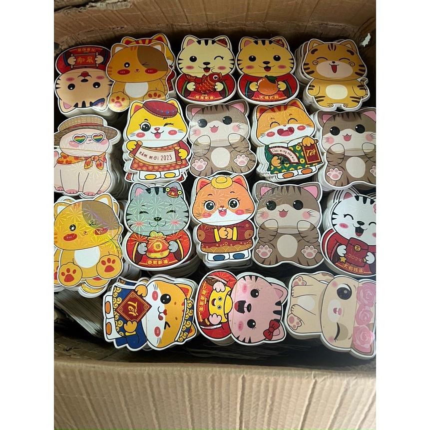 Set 50 Bao Lì Xì Hoạt Hình Chibi 3D Dạ Quang Siêu Dễ Thương