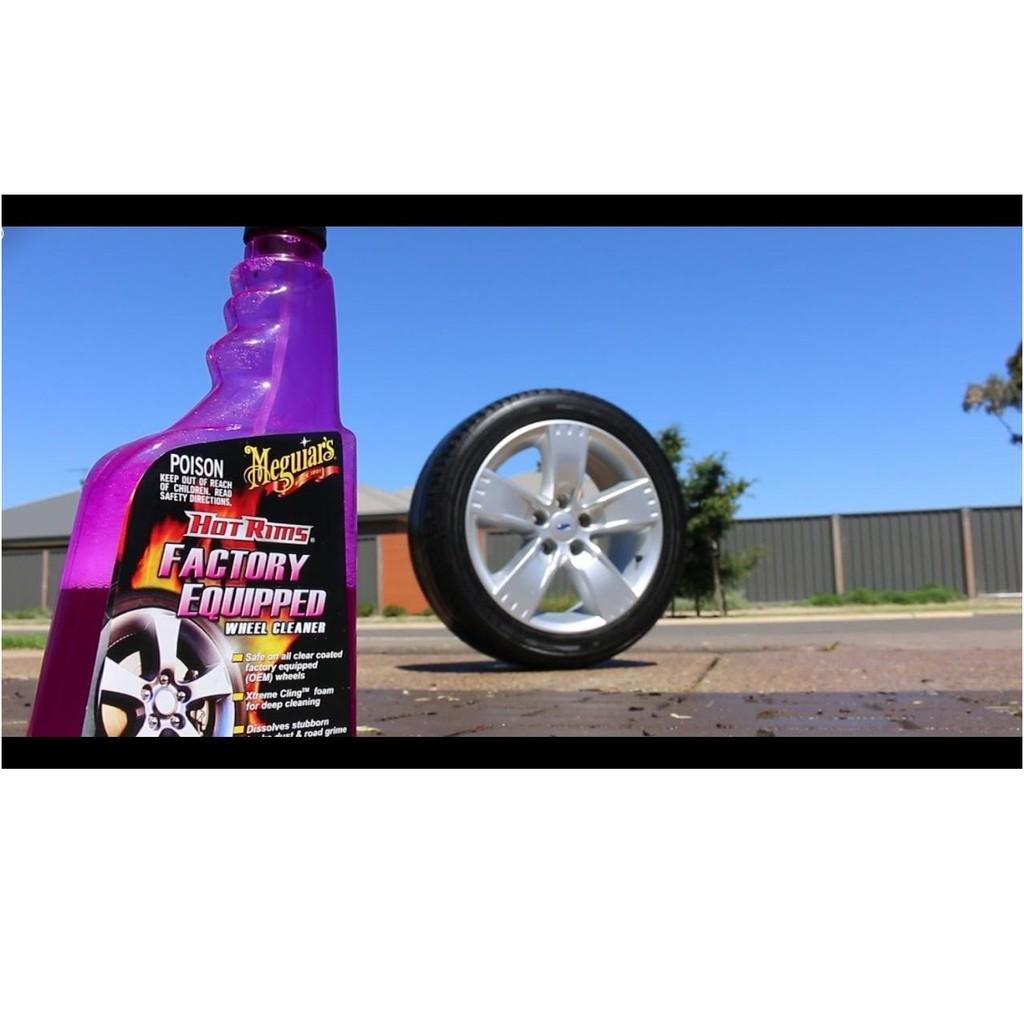 Meguiar's Sản phẩm tẩy rửa Lazang & Lốp xe, Hot Rims Wheel & Tire Cleaner, G9524, 24oz, 710ML