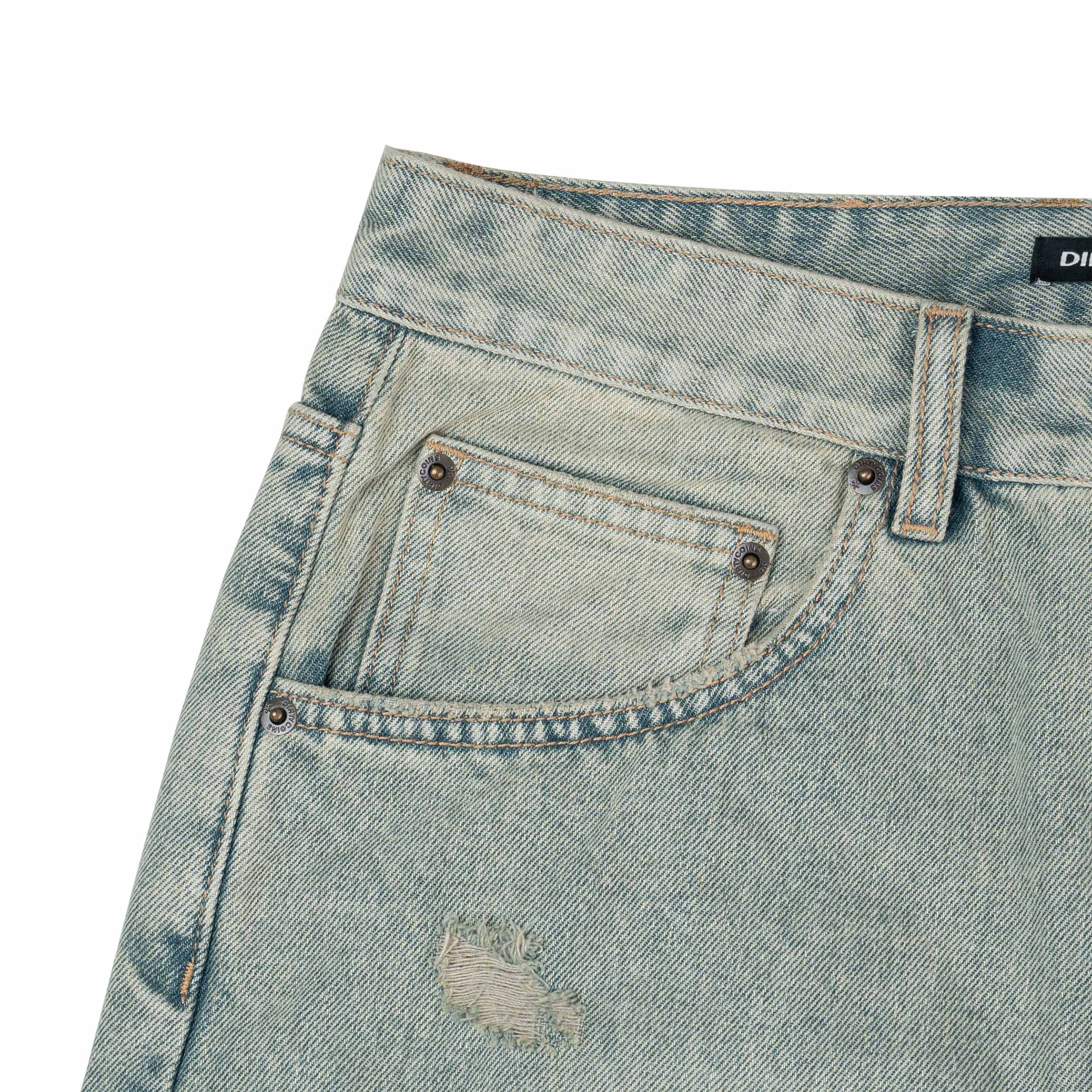Quần DirtyCoins Denim Pants Baggy Destroy - Blue Wash