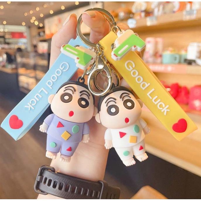 Móc khóa Phim Cậu bé bút chì dễ thương PVC loại tốt