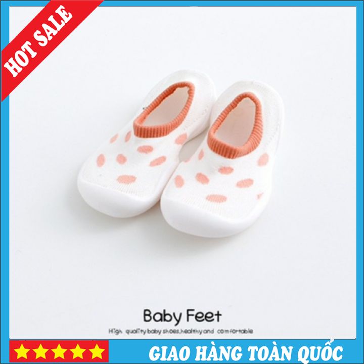 (GB5-1) Giày bún đế trắng hình 3D tập đi cho bé hàng Quảng Châu CAO CẤP