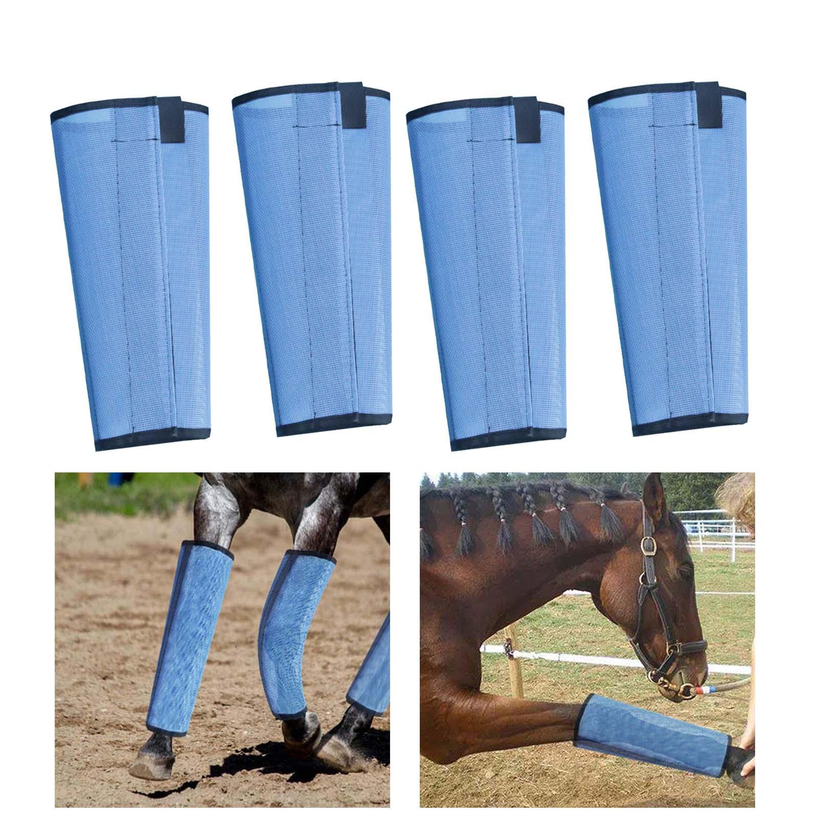 4x Leg Guard Loose Fitting Horse Fly Leg Boots for Jumping Sports Protection