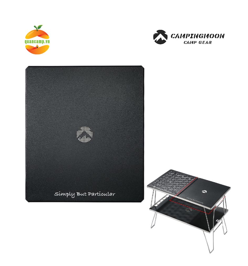 Mặt bàn nhôm 1/2 cho kệ T230 Campingmoon T-2309BK