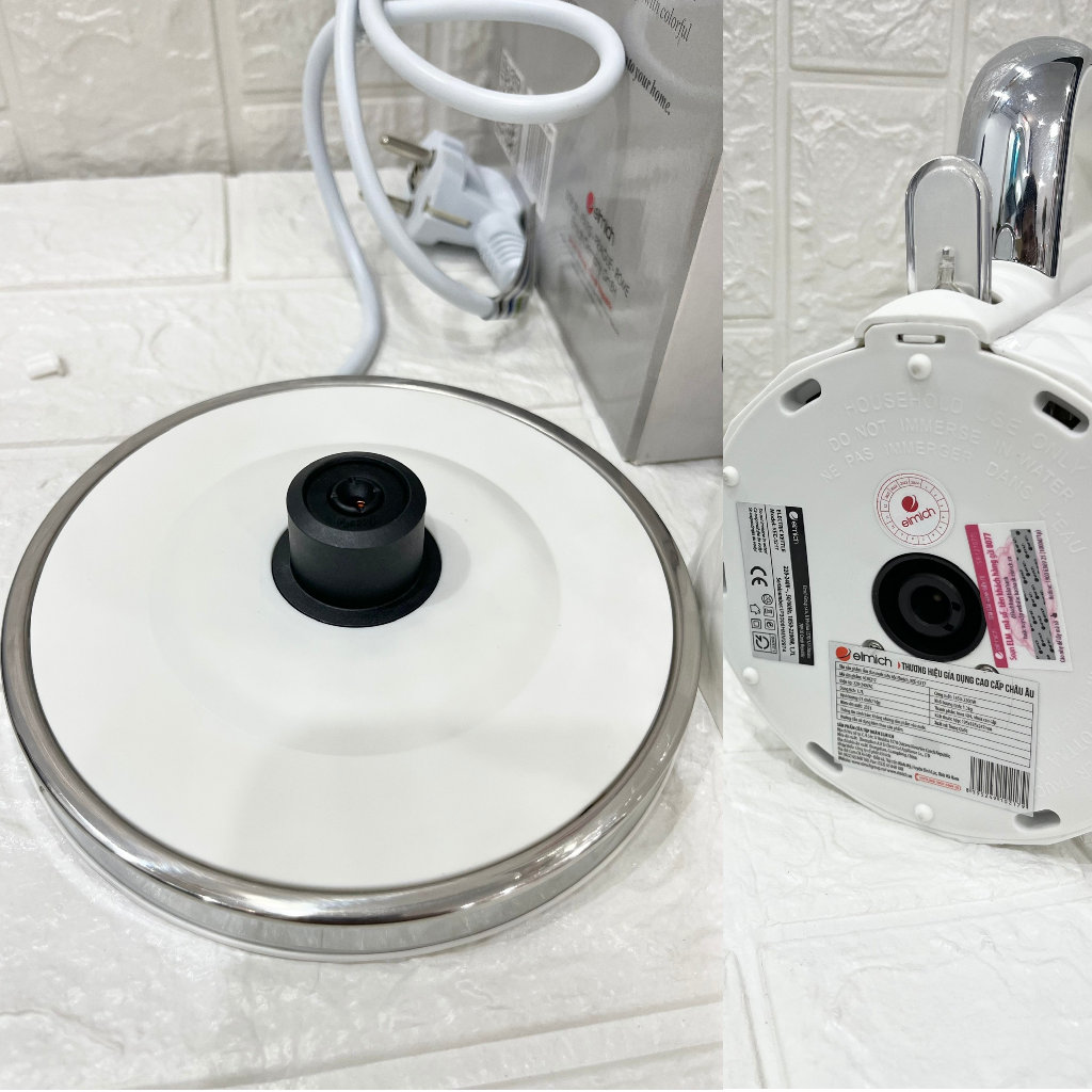 Ấm đun nước siêu tốc Elmich 1.7L KEE-0217 công suất 1850W, bảo hành 2 năm - Hàng chính hãng