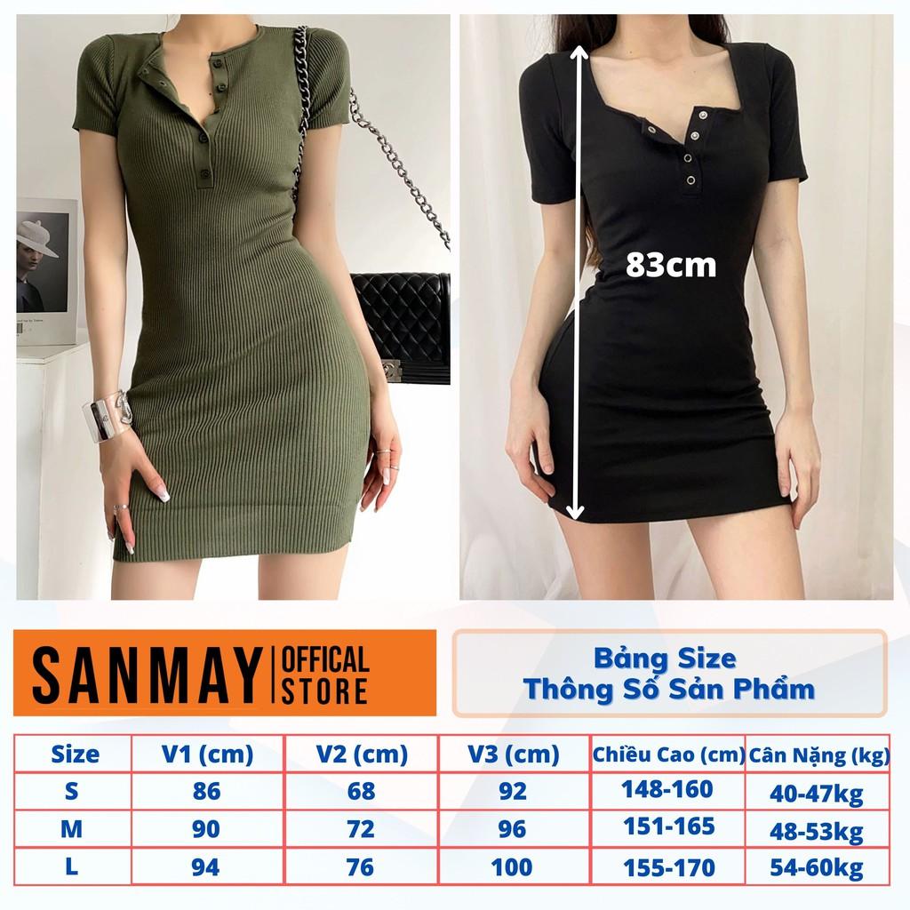 Đầm Body Tay Dài SANMAY Váy Ôm Body Sexy Nữ Thiết Kế Đi Dự Tiệc Cưới Đẹp VD053