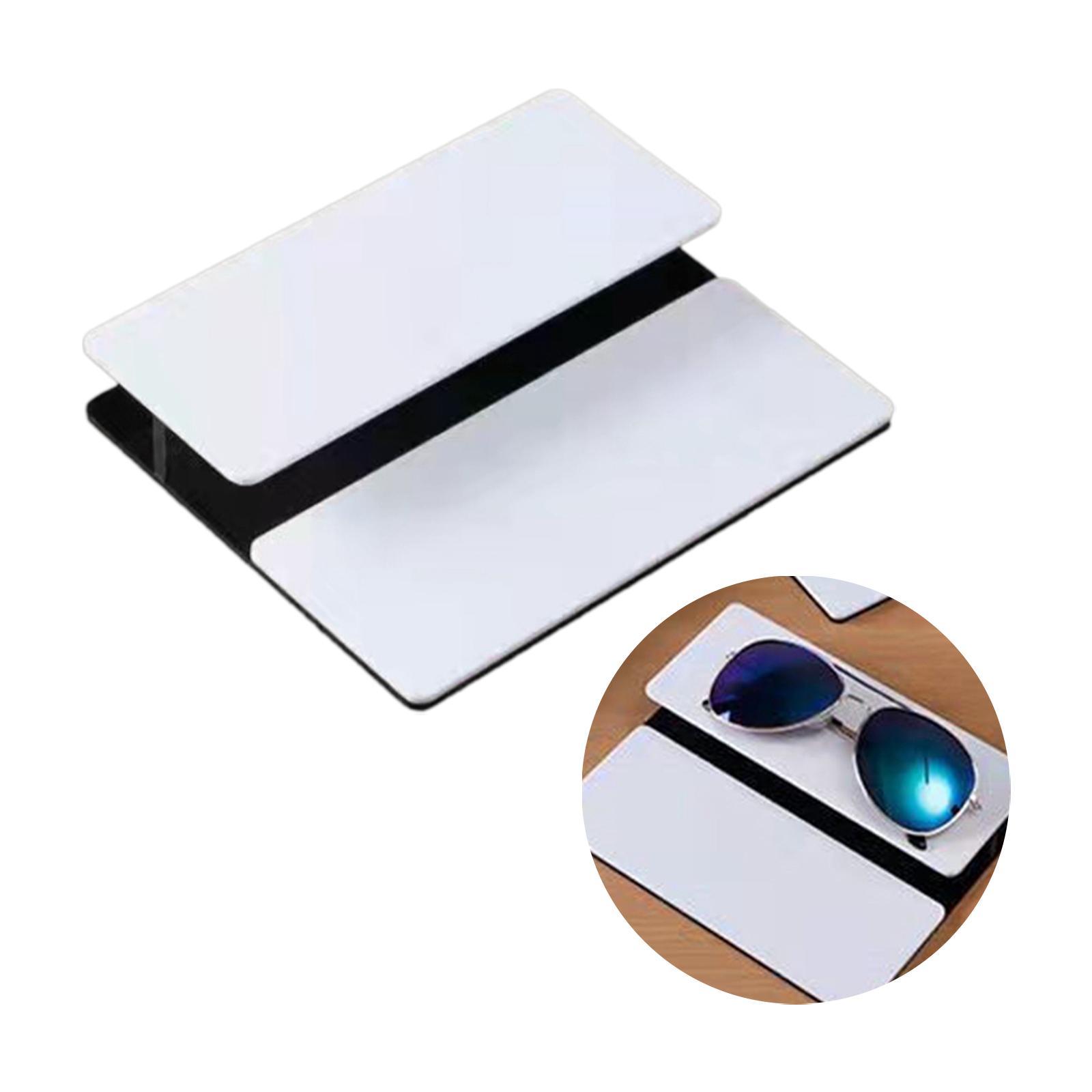 Acrylic 2 Tier Organizer Sunglasses Rack Holder for Home Tabletop Countertop