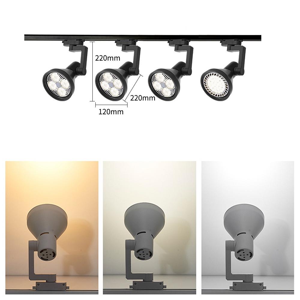 Đèn rọi ray LED 35W, Ánh sáng chiếu điểm Trang trí phòng khách, Nhà hàng, Khách sạn, Showroom, Tiểu cảnh Thủy sinh