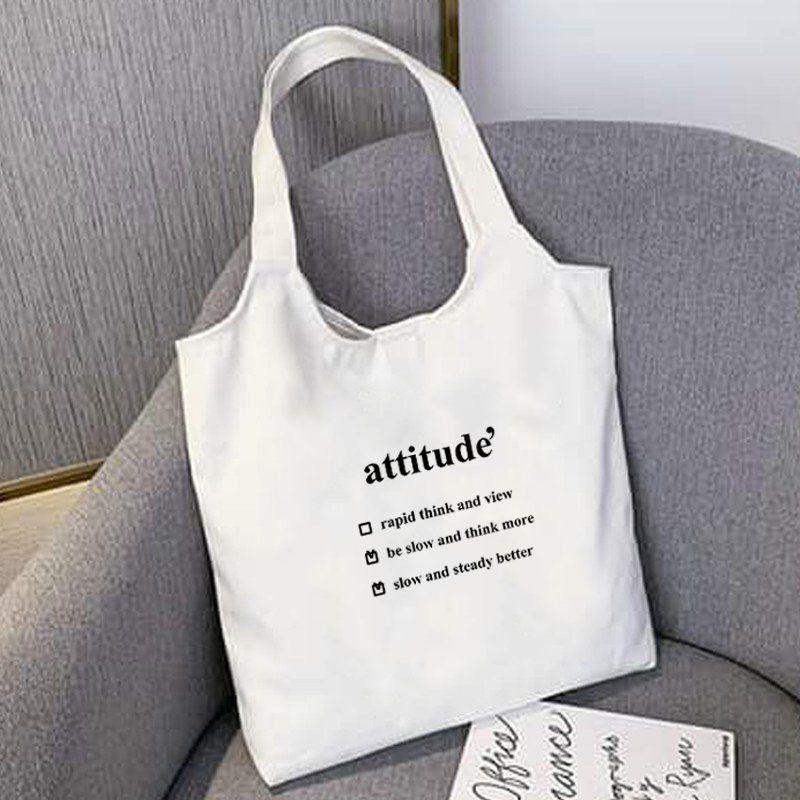 Túi Tote In Hình Attitude Cao cấp