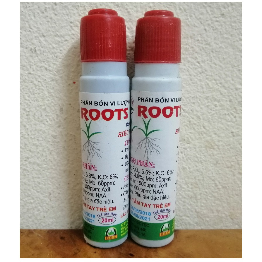 2 Lọ Phân Bón Vi Lượng ROOST NEW Siêu Rễ Cực Mạnh, Đặc Biệt Phục Hồi Nhanh Cây Trồng Sau Ngập Úng Và Hạn Hán, Thể Tích 20ml