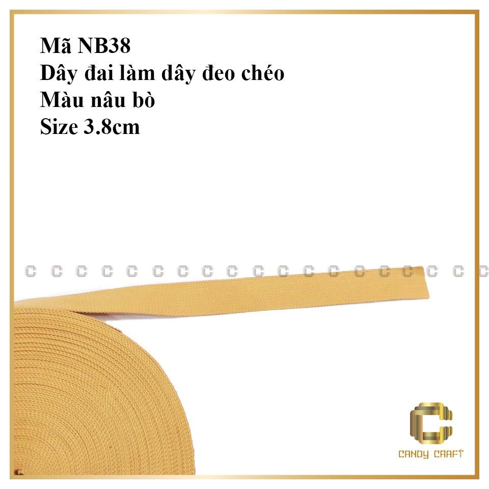 DÂY ĐAI DÂY DÙ DÀI 150CM - 150cm Nâu bò 3.8cm