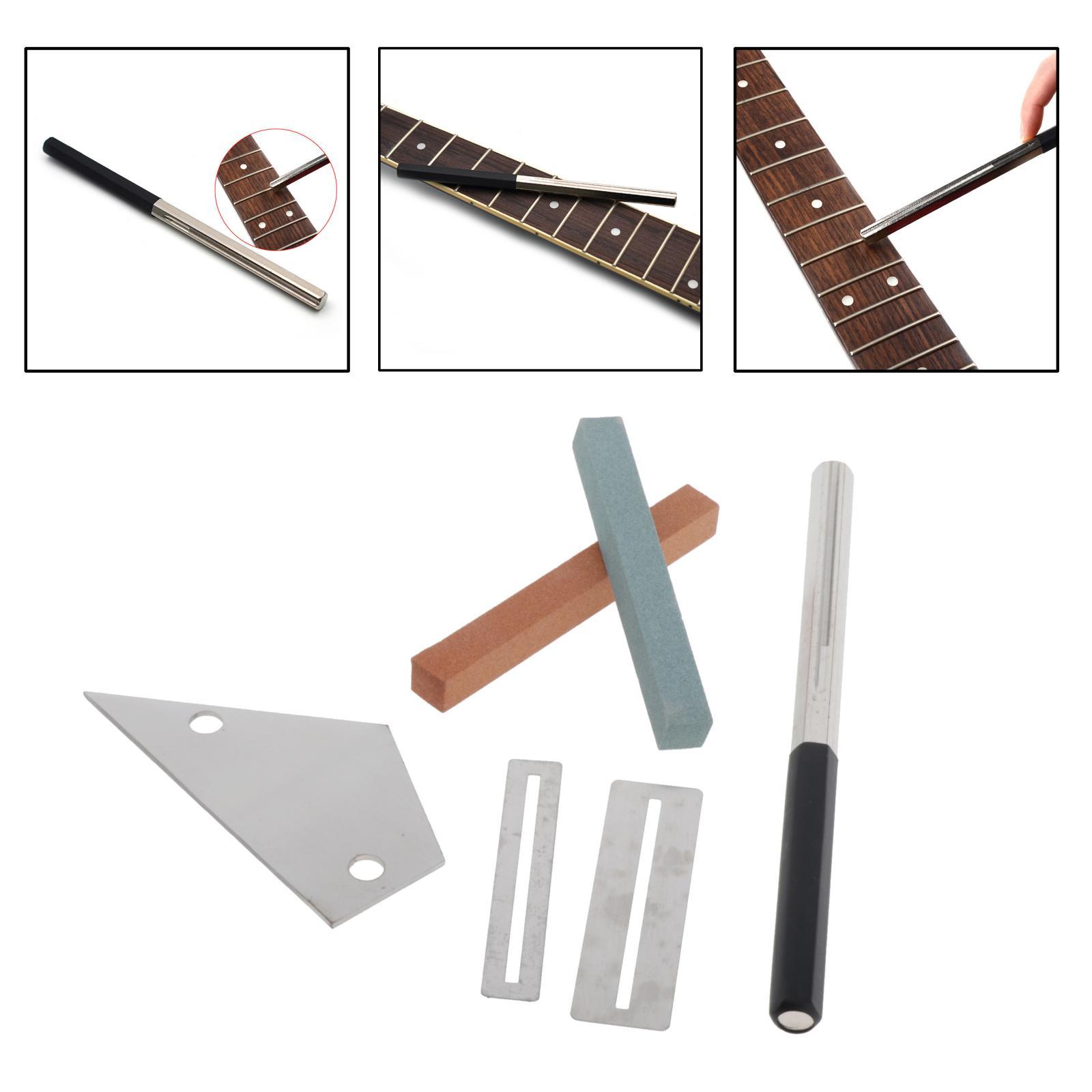 6pcs Guitar Tools Repair Maintenance Cleaning & Care Tool Kit for Ukulele Bass Mandolin Banjo Guitar String Instrument
