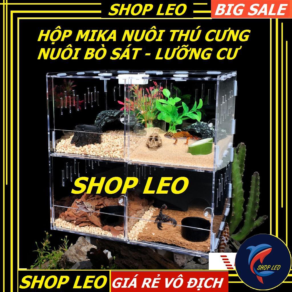 Lồng mika nuôi Thú cưng - Bò sát - Leopard Gecko - Bọ cạp - Thằn lằn