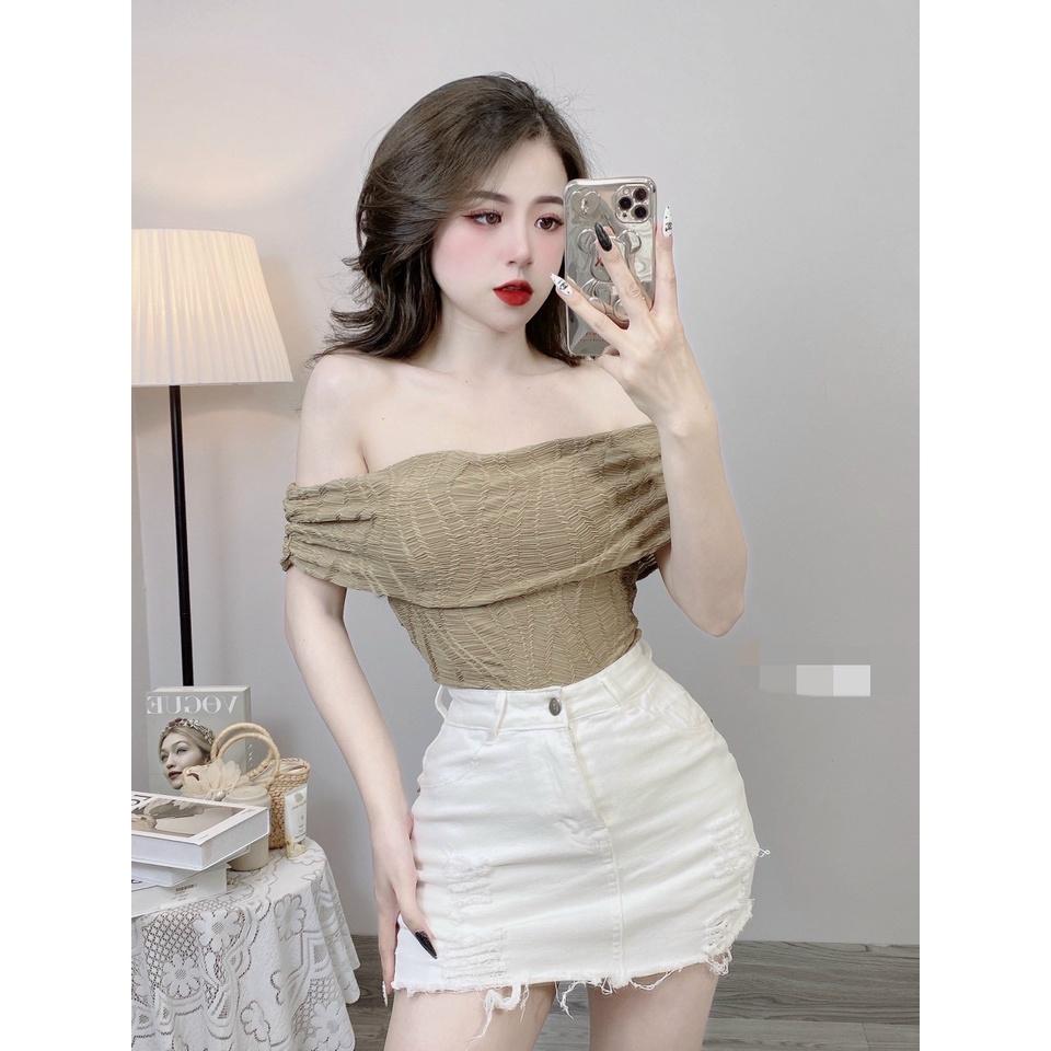 Áo Bệt Vai Form Chuẩn Siêu Đẹp Tôn Dáng Màu Hot Trend