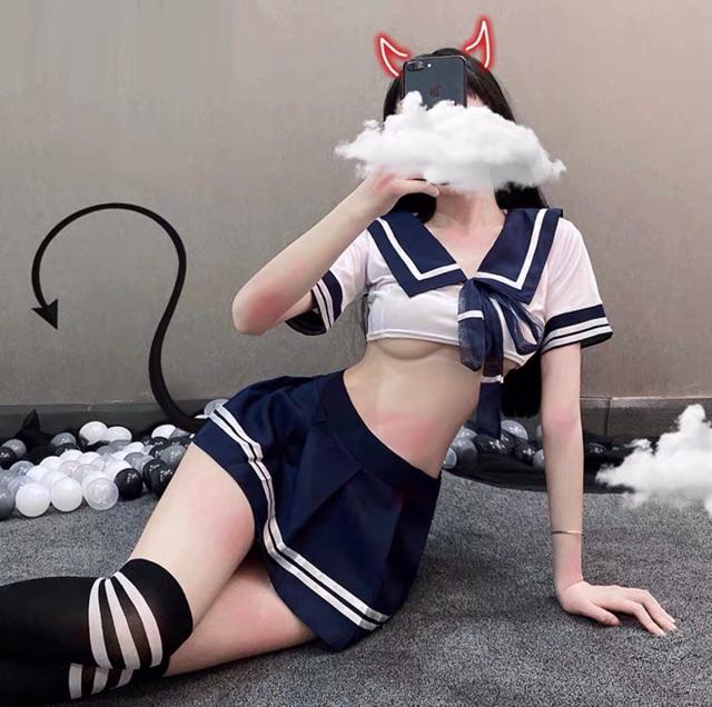 ( HÀNG CÓ SẴN ) SET VÁY NGỦ COSPLAY NỮ SINH SEXY