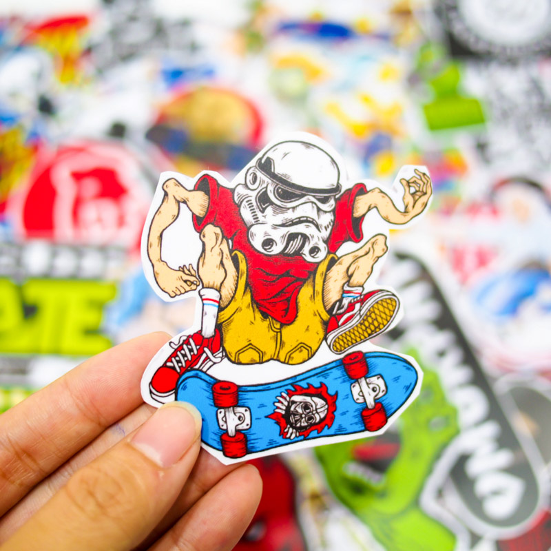 Combo 3 Hộp Sticker Hình Dán - STREET STYLE (Street Style, SUP Reme, Skate board)