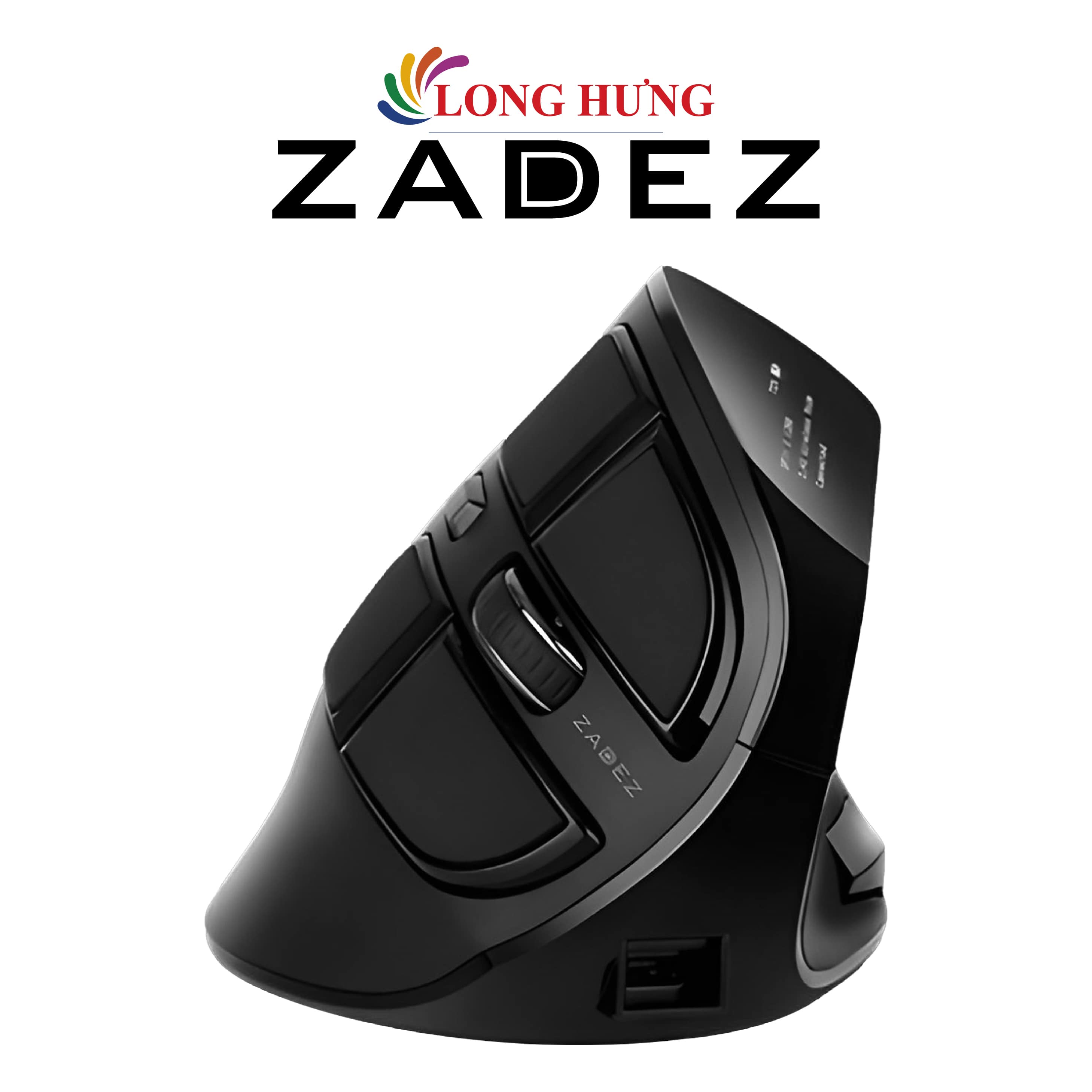 Chuột không dây Bluetooth Zadez Ergonomic Vertical Mouse M-398 - Hàng chính hãng