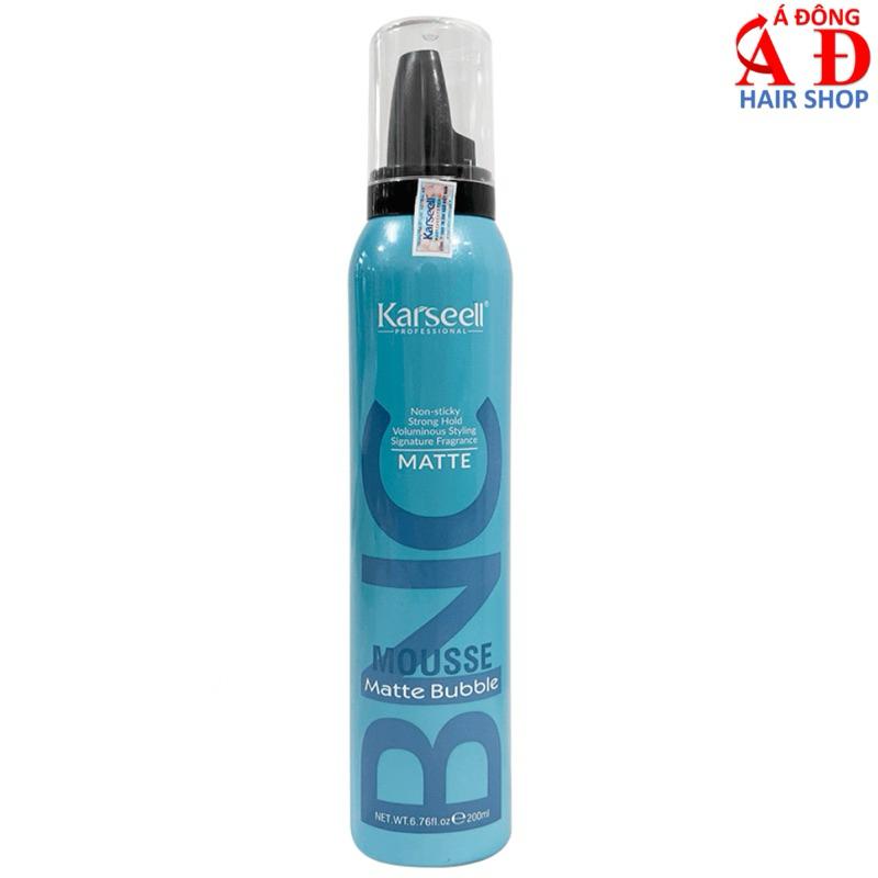 MOUSSE BỌT GIỮ NẾP MẠNH TÓC UỐN XOĂN KARSEELL BNC MATTE BUBBLE XANH 200ML