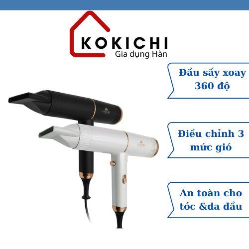 Máy Sấy Tóc Tạo Kiểu LAHEINE, Máy Tạo Kiểu Tóc, Máy Làm Xoăn Nhẹ, Làm Phồng Tóc, Nhập Hàn, BH 12 Tháng