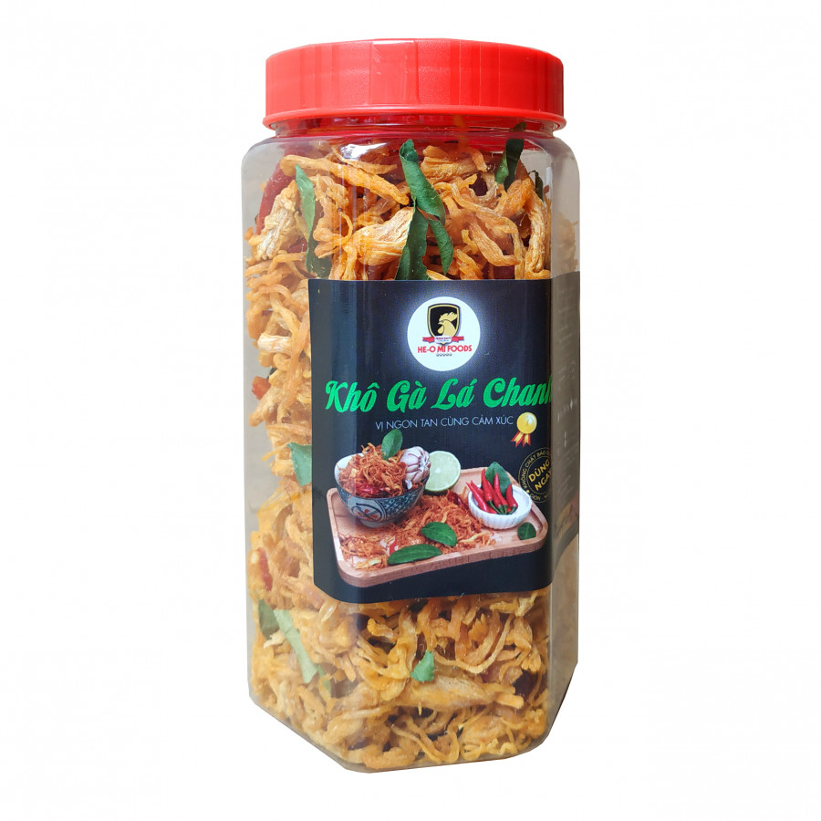 Khô gà lá chanh mềm không cay Heo Mi 250g