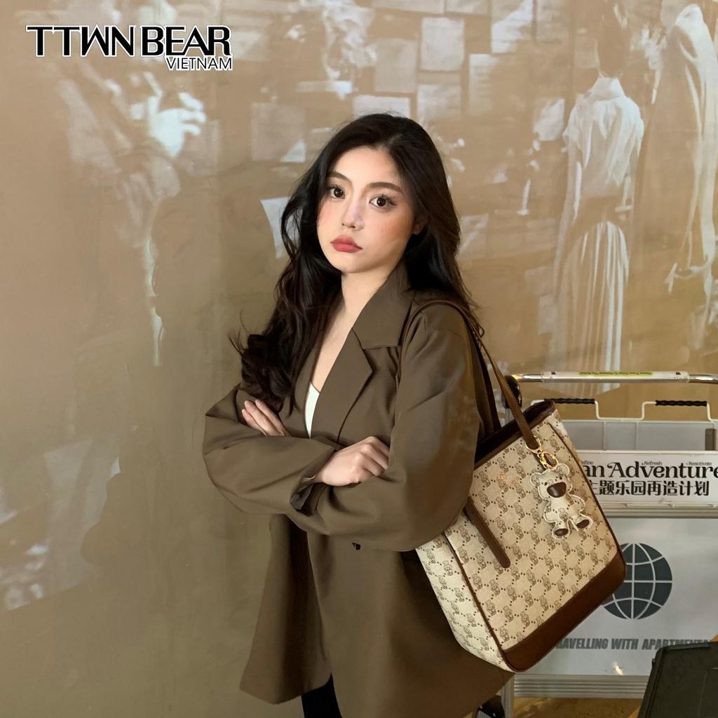 Túi tote da TN2937 TTWN BEAR đeo chéo thời trang công sở