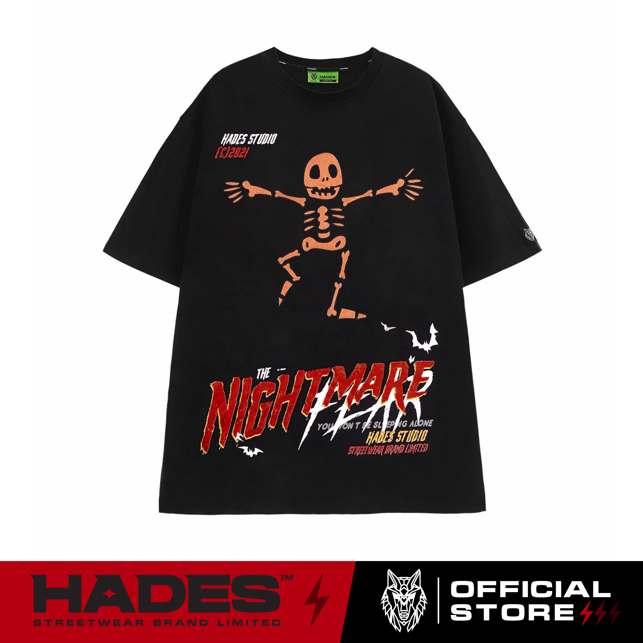 Áo Thun Tay Lỡ Unisex NIGHTMARE TEE 100% Cotton - HADES Brand Chính Hãng