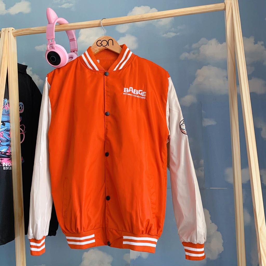 Áo Khoác kiểu dù Bomber unisex form rộng nam nữ 2 lớp BADGE