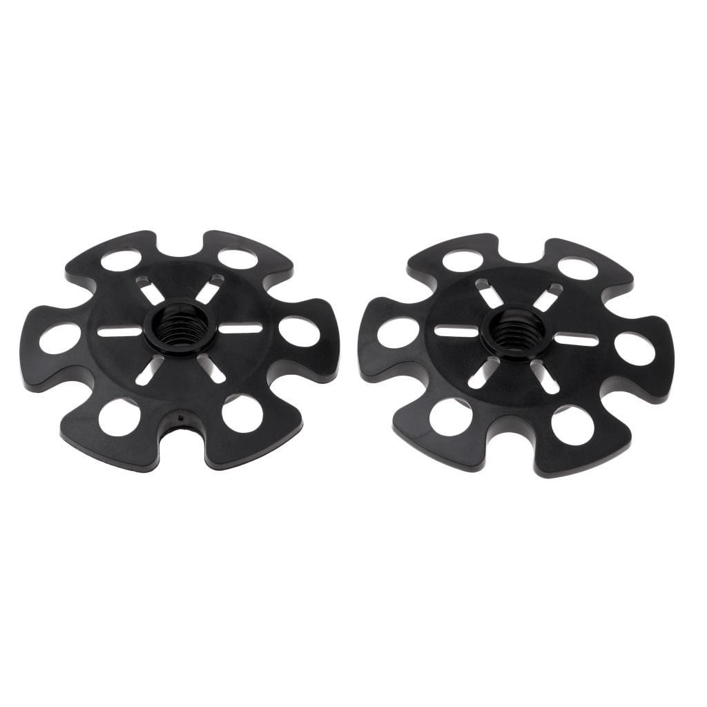 2pcs Climbing Trekking Pole Tips Snowflake Walking Stick Guard Replacement