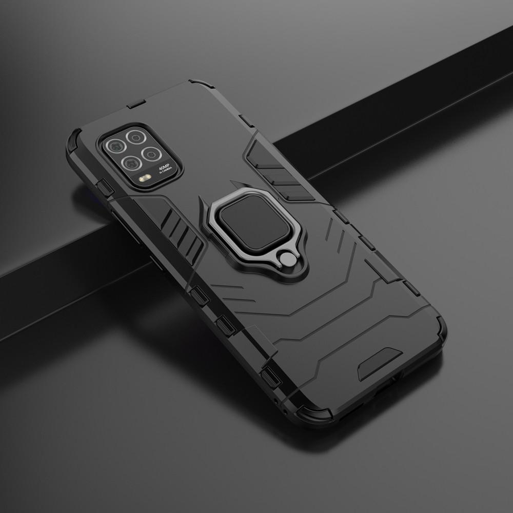 Ốp lưng cho Xiaomi Mi 10 Lite iron man chống sốc kèm nhẫn xoay chống xem video bảo vệ camera