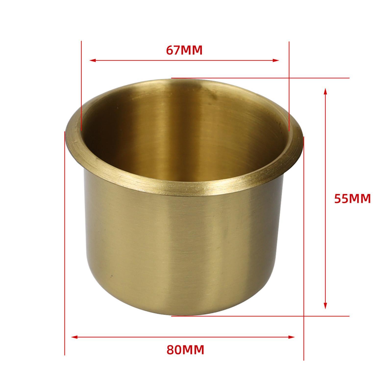 Recessed Cup Drink Holder Stainless Steel for Truck Marine Camper