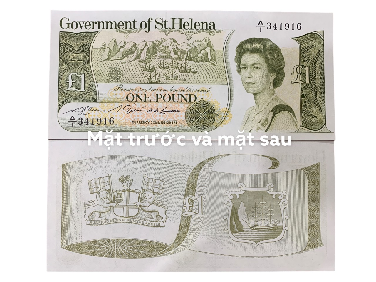 Tiền thế giới, đảo quốc hiếm Saint Helena 1 pound nữ hoàng Elizabeth II.