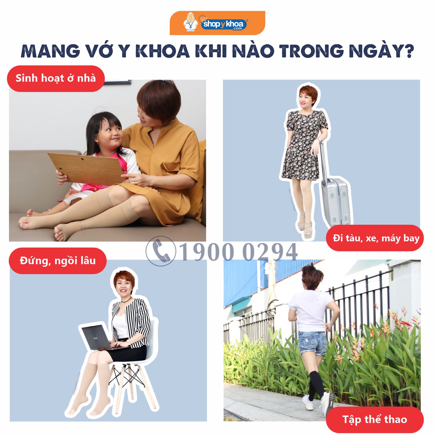 Combo 2 đôi Vớ y khoa gối JOBST Opaque - Mỏng, màu da, hở ngón, 20 - 30mmHg, giãn tĩnh mạch chân